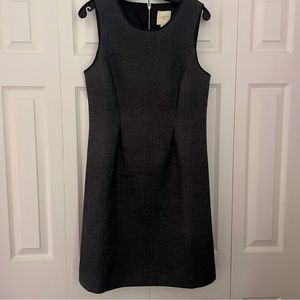 J.Crew Factory Suiting Dark Grey Herringbone Dress